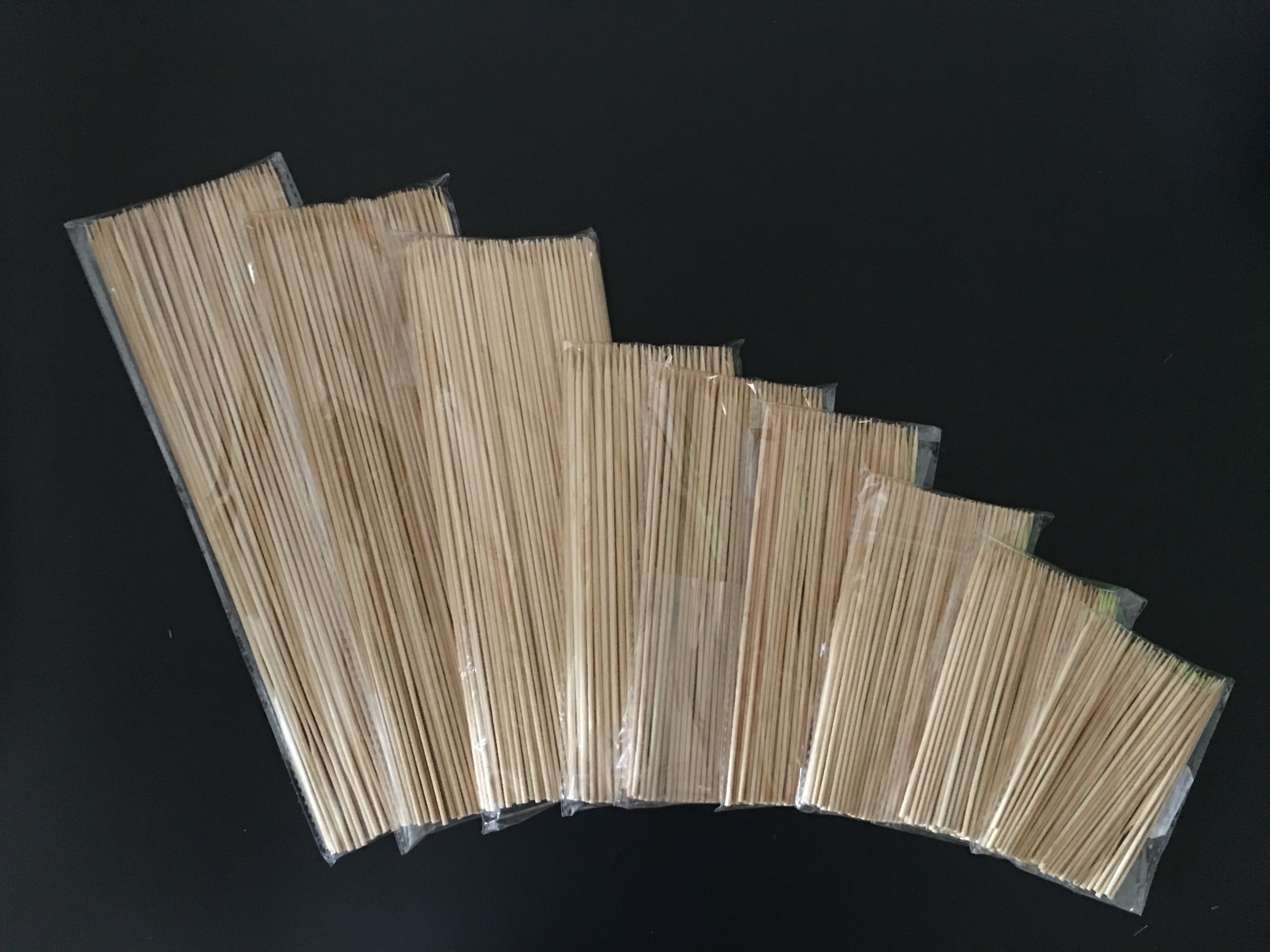 Bamboo skewer 2.0*150/200/250/300/350/400/600mm 