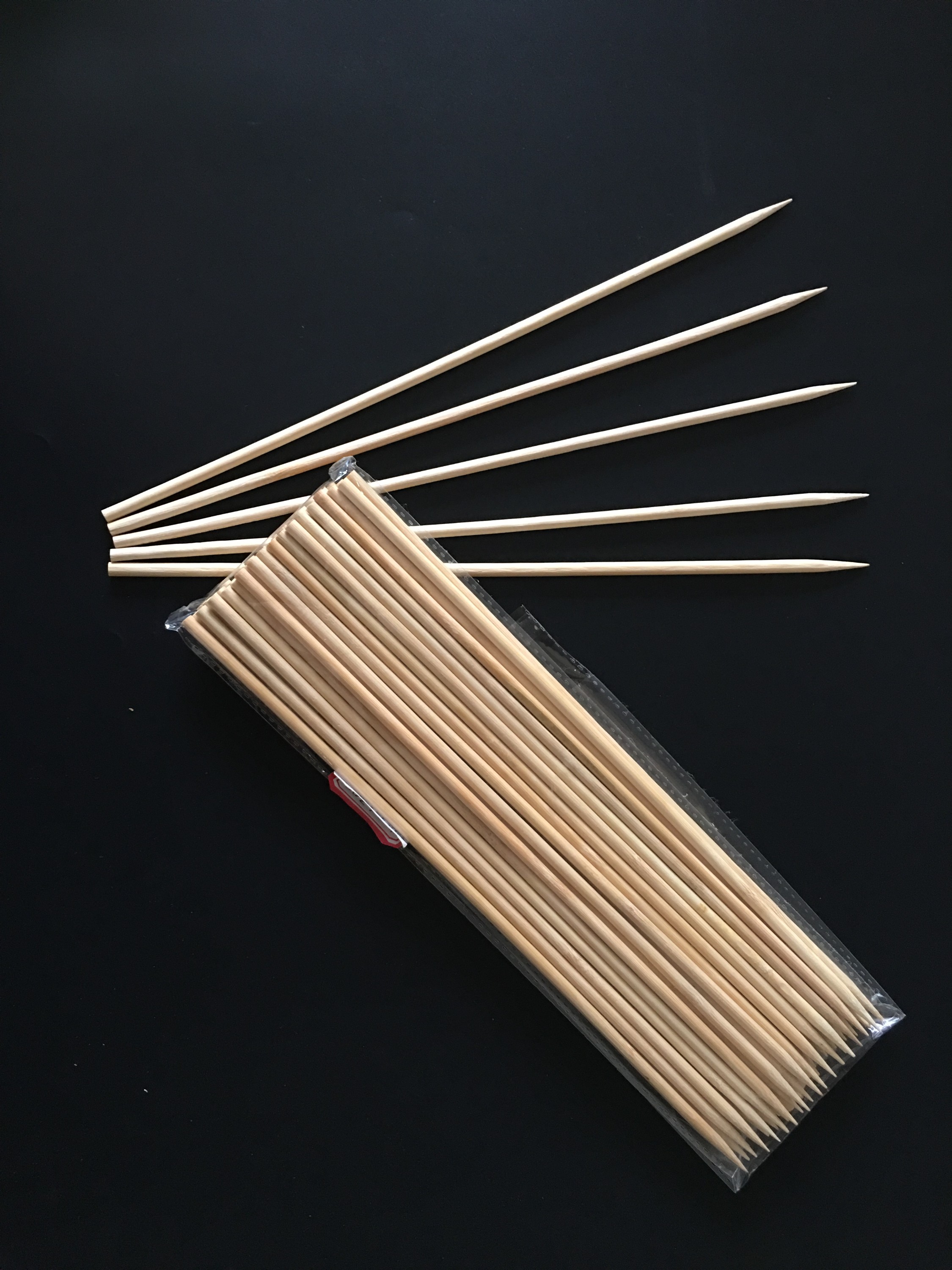 Bamboo skewer 5.0*150/200/250/300/350/400/600mm 