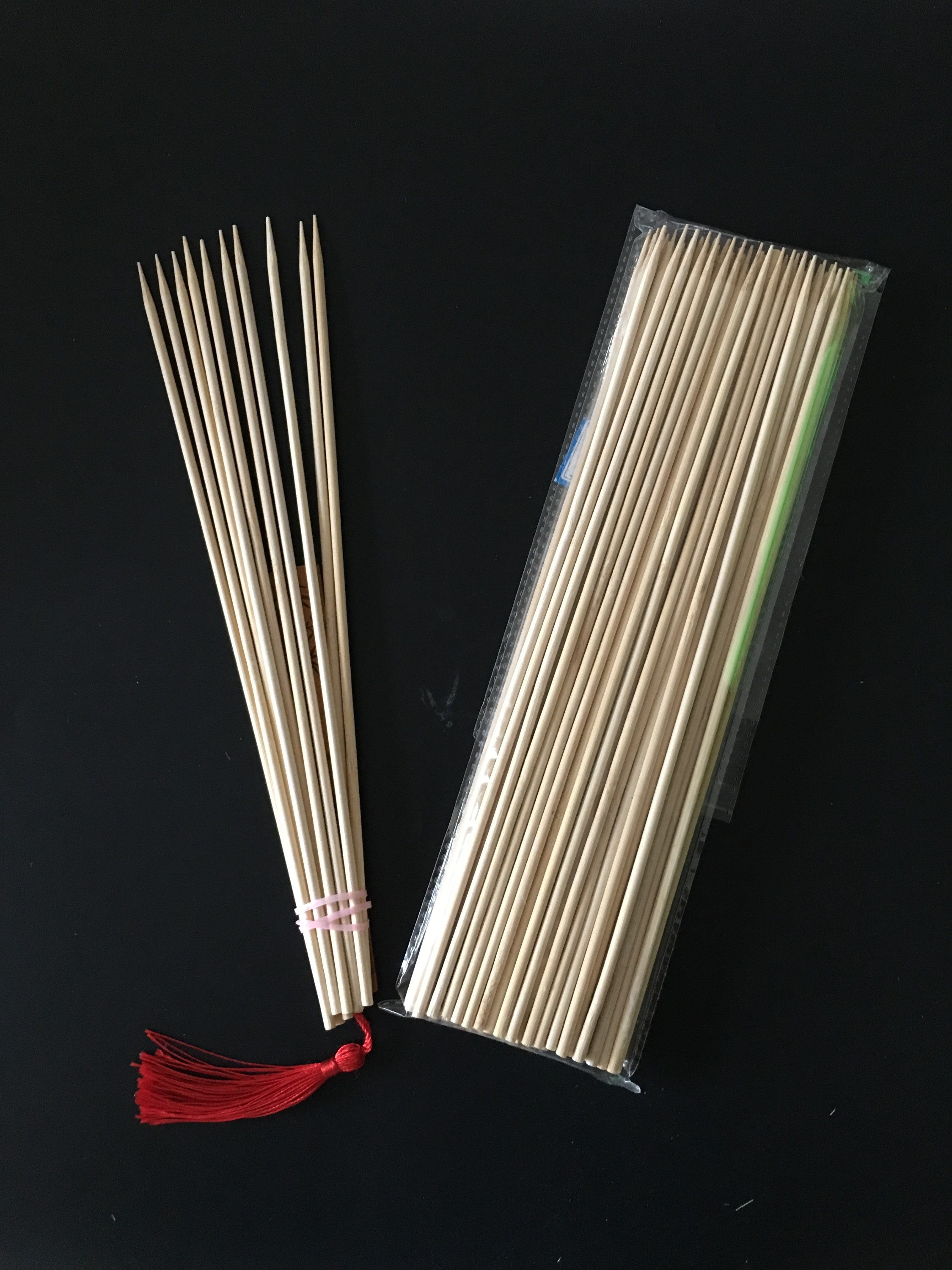 Bamboo skewer 4.0*150/200/250/300/350/400/600mm 