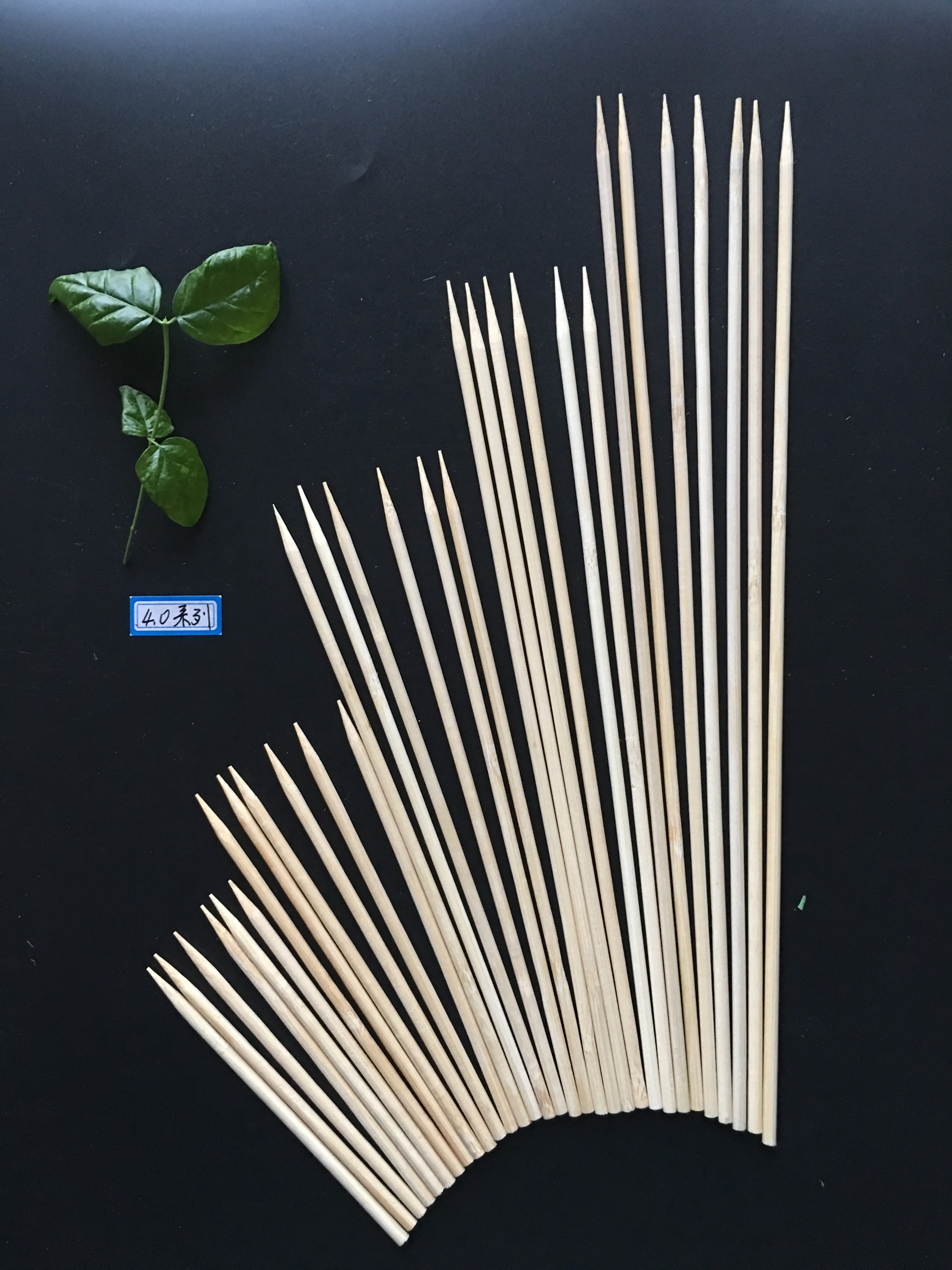 Bamboo skewer 4.0*150/200/250/300/350/400/600mm 
