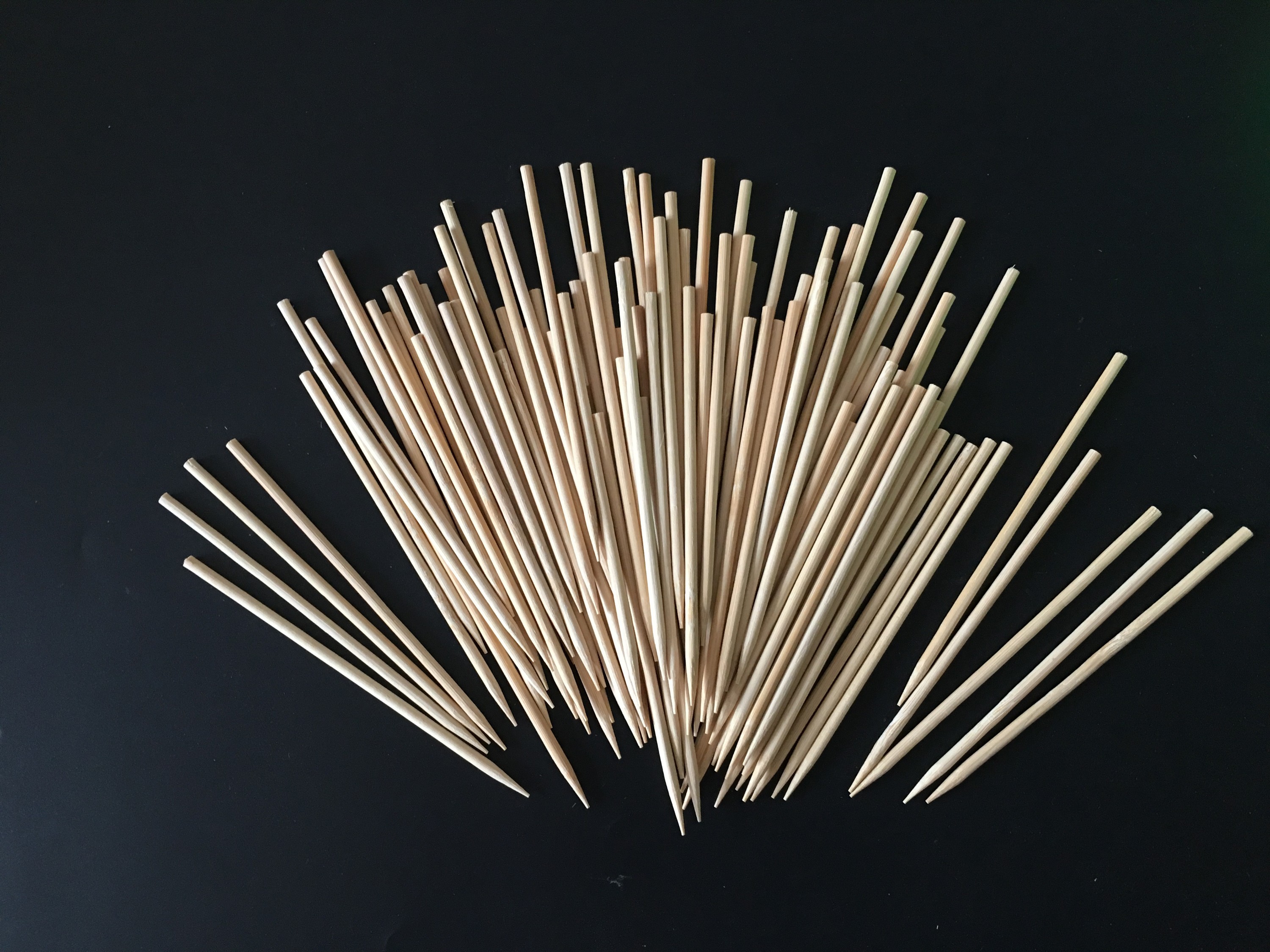 Bamboo skewer 2.5*150/200/250/300/350/400/600