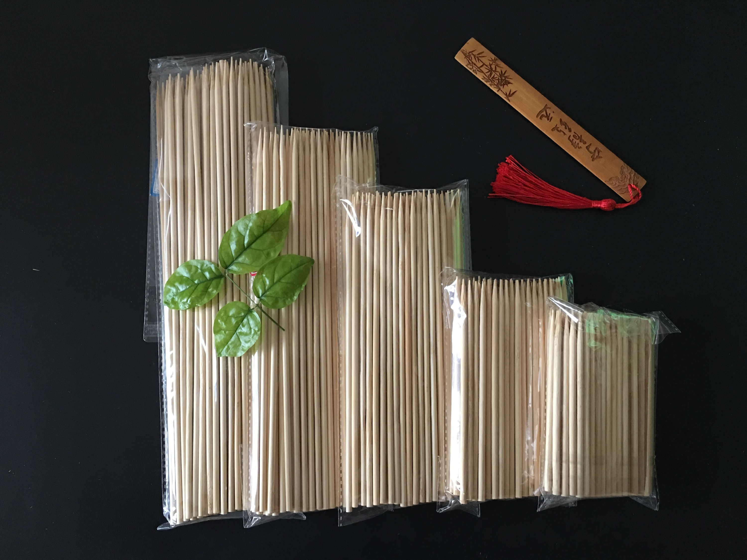 Bamboo skewer 4.0*150/200/250/300/350/400/600mm 