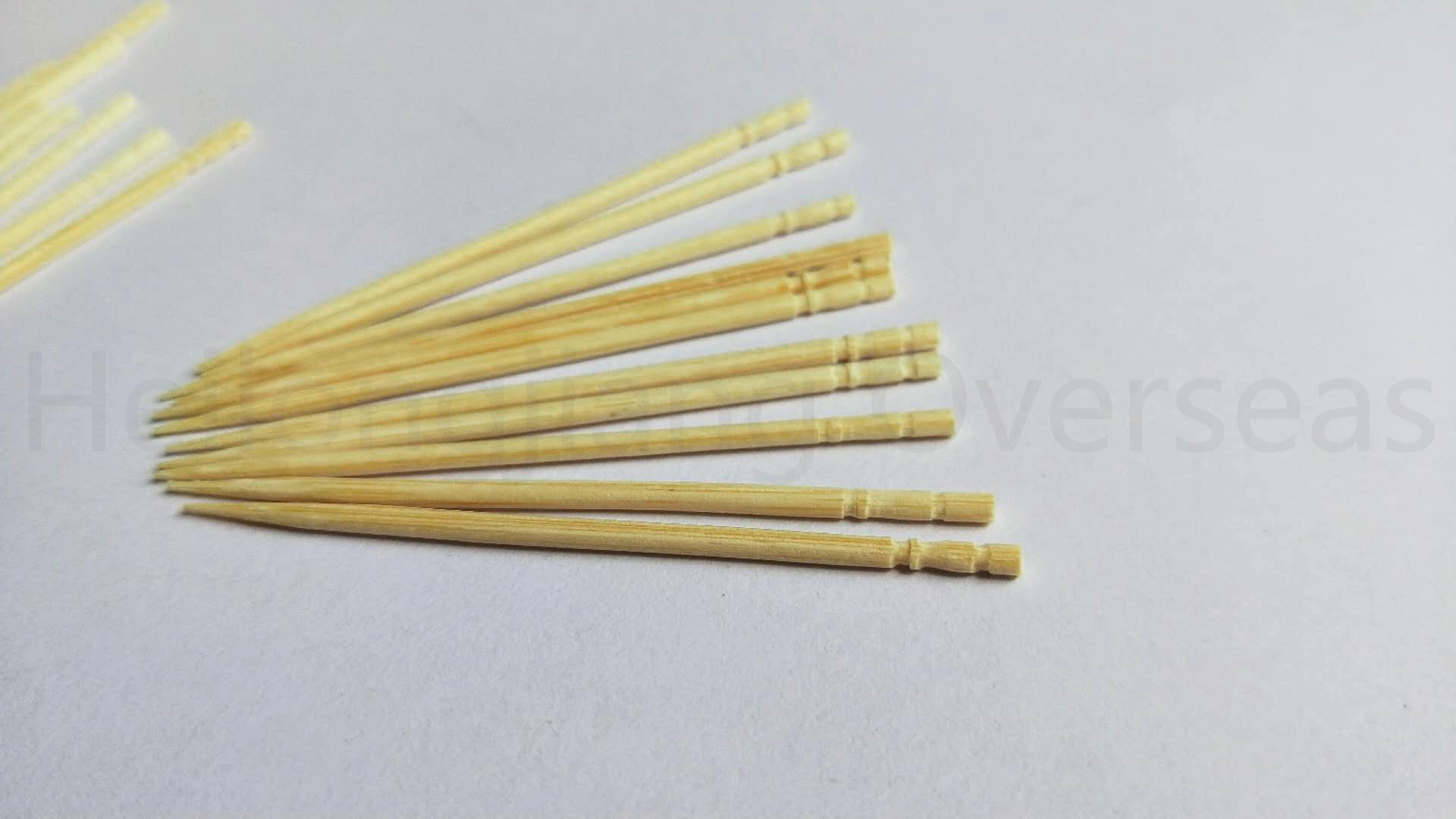 2.0*65mm double points bamboo toothpicks bulk pack