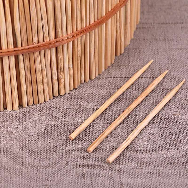 2.0*65mm double points bamboo toothpicks bulk pack