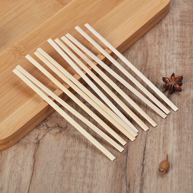 110*4.5*1.3mm square end bamboo coffee stirrer