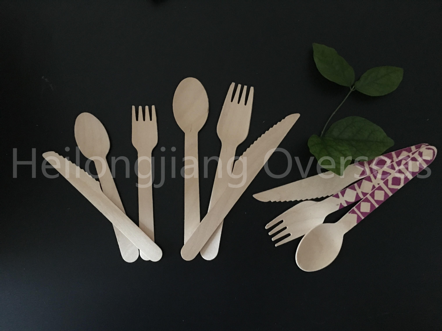 Wooden cutlery sets
