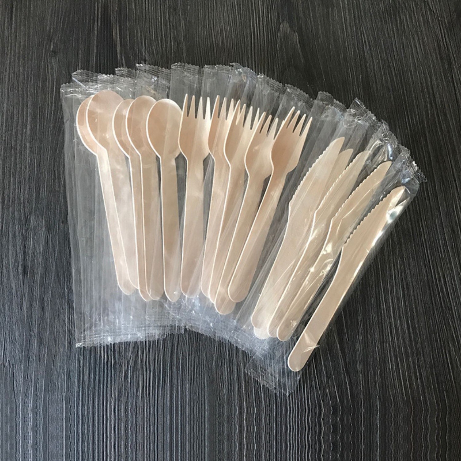Wooden cutlery sets