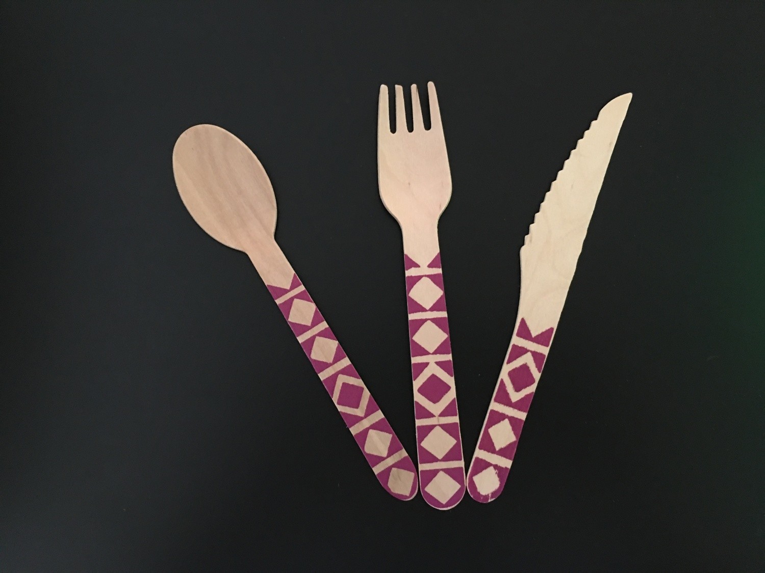 Wooden cutlery sets