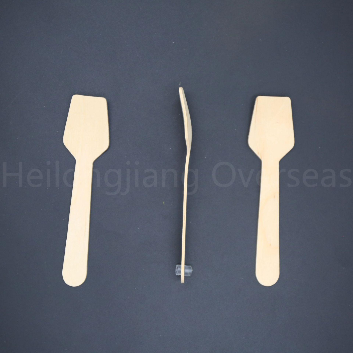 90mm wooden square spoon