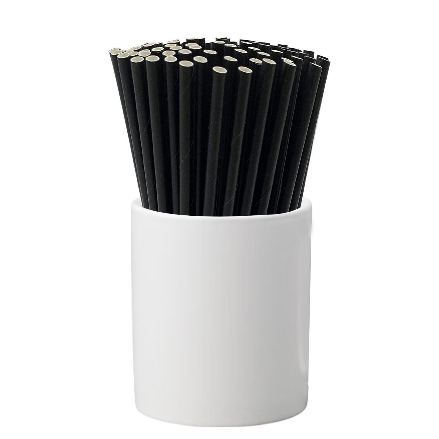 6.0*145/197/210/220/240/250 mm black color paper straw