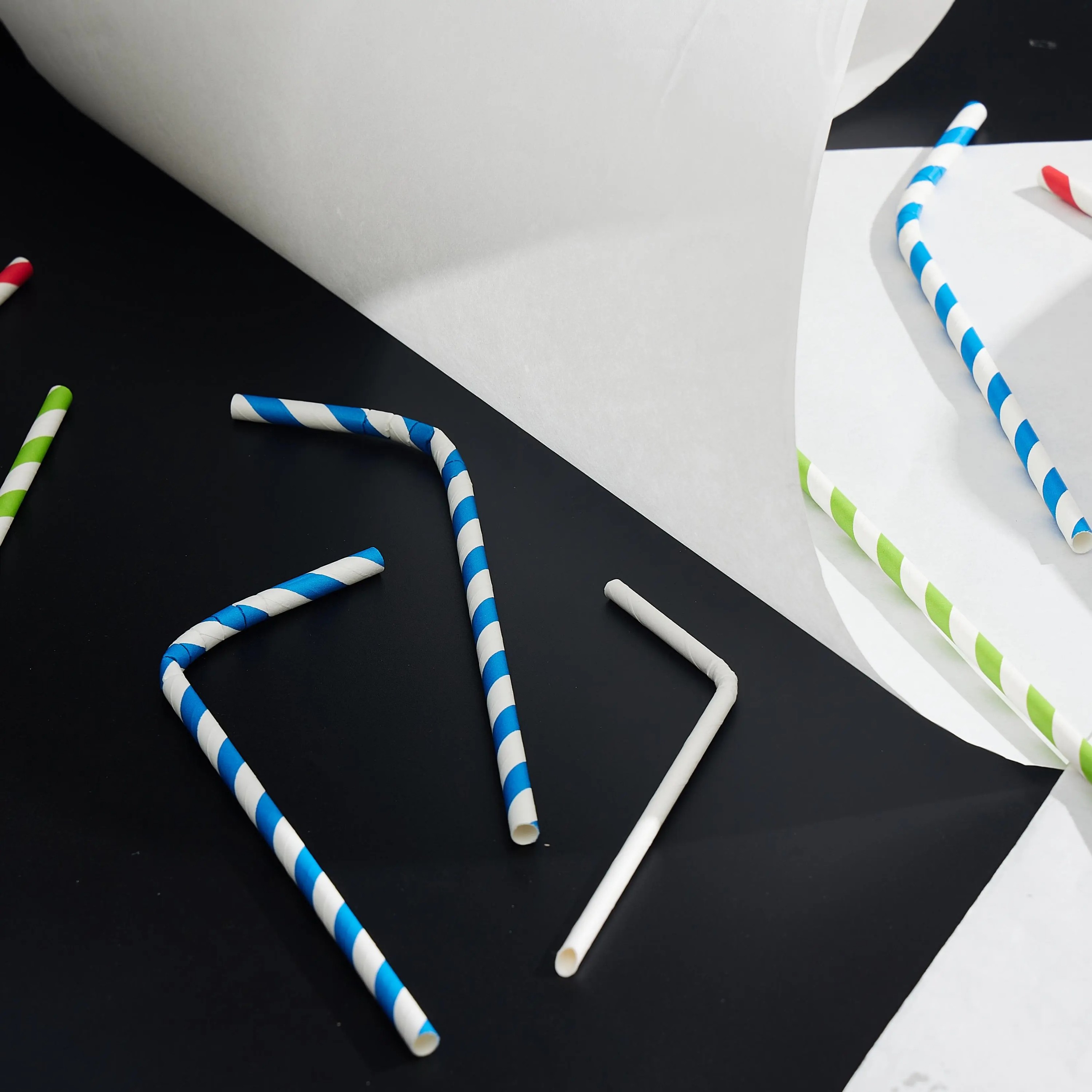 8.0*145/197/210/220/240/250 mm bent paper straw