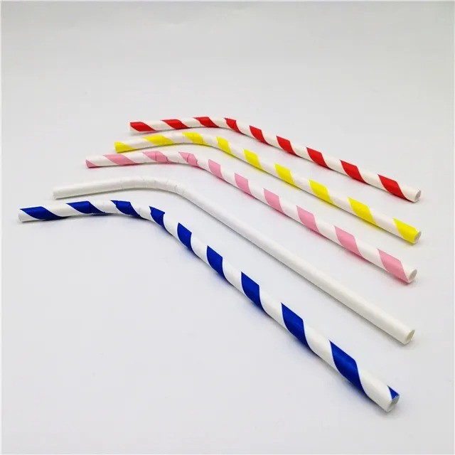 12.0*145/197/210/220/240/250 mm bent paper straw