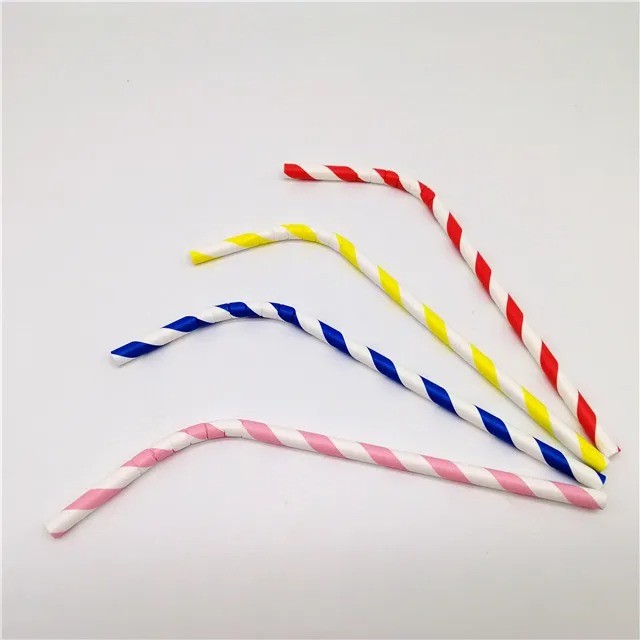 12.0*145/197/210/220/240/250 mm bent paper straw