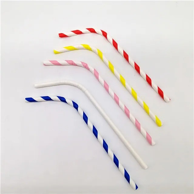 12.0*145/197/210/220/240/250 mm bent paper straw