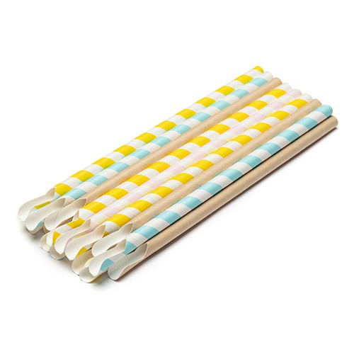 6.0*145/197/210/220/240/250 mm Paper Spoon Straws