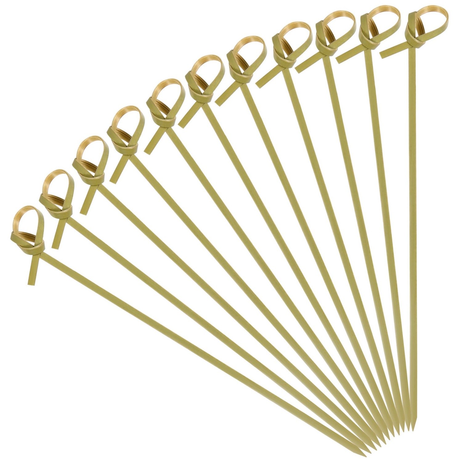 6/9/10/12/15/18cm Natural bamboo knotted pick