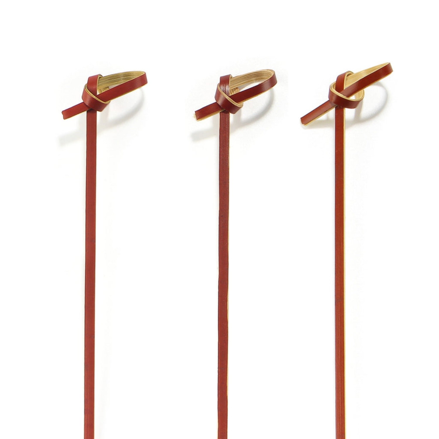 6/9/10/12/15/18cm Red bamboo knotted pick