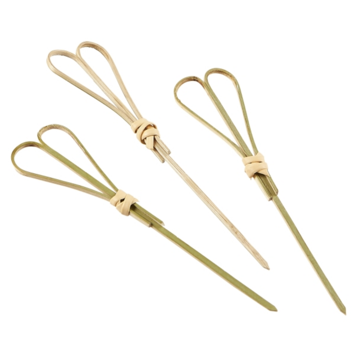 6/9/10/12/15/18cm Natural bamboo heart shape pick