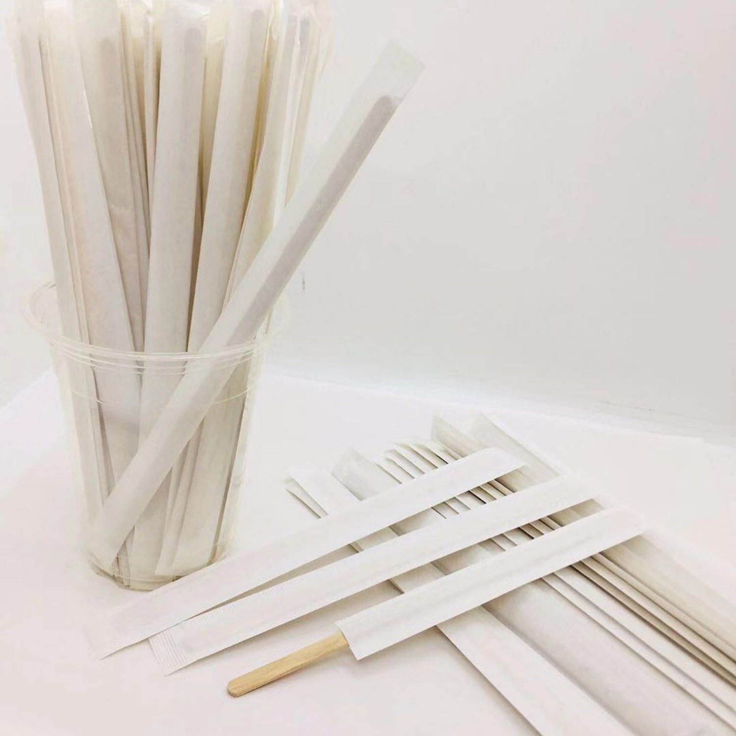 140*5*1.3mm round end individual pack wooden coffee stirrer 