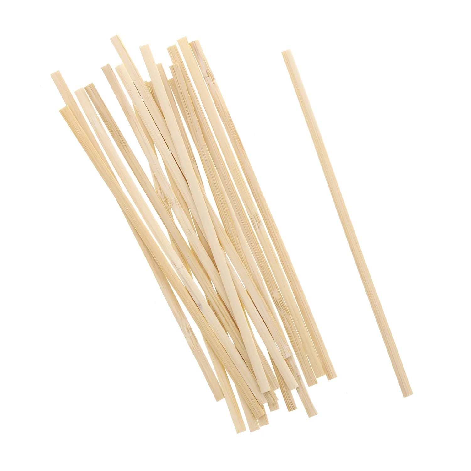 110*4.5*1.3mm square end individual pack Bamboo coffee stirrer 