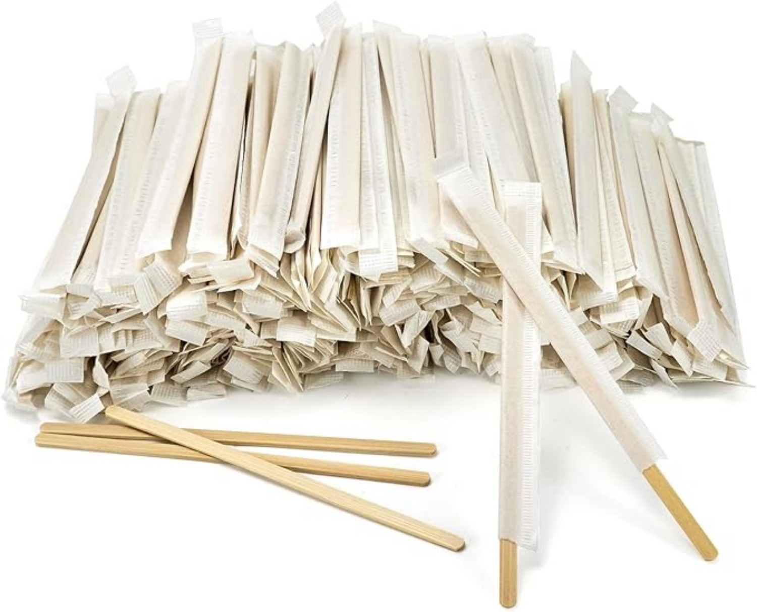 140*4.5*1.3mm round end individual pack bamboo coffee stirrer 