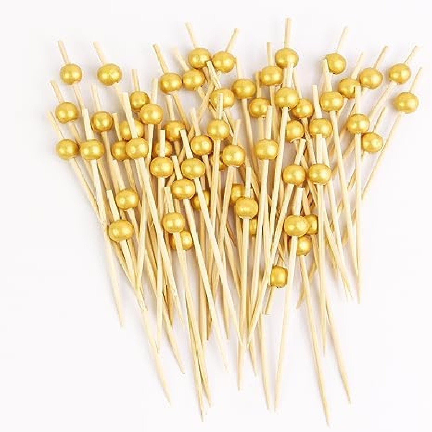 90/120mm Pearl beaded bamboo skewer