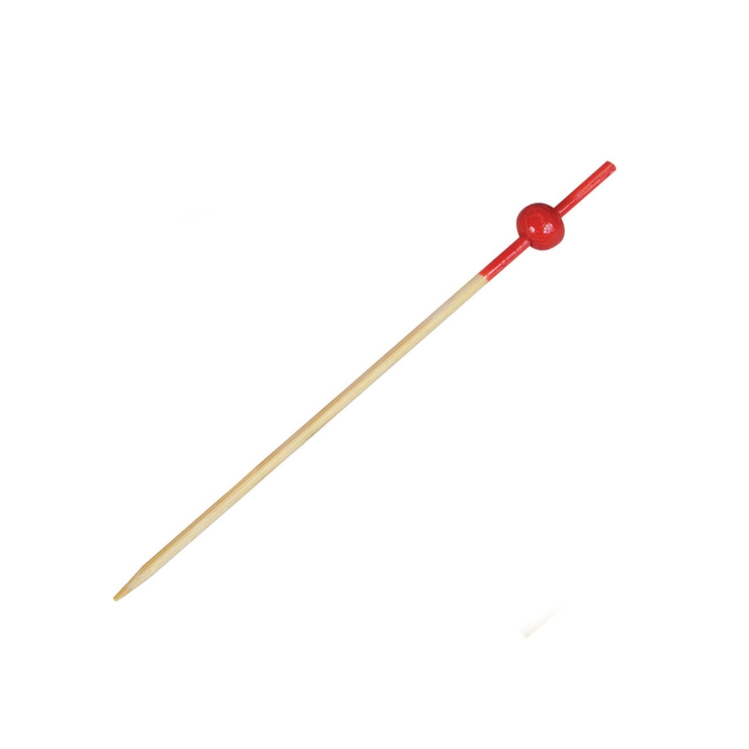 90/120mm Red beaded bamboo skewer