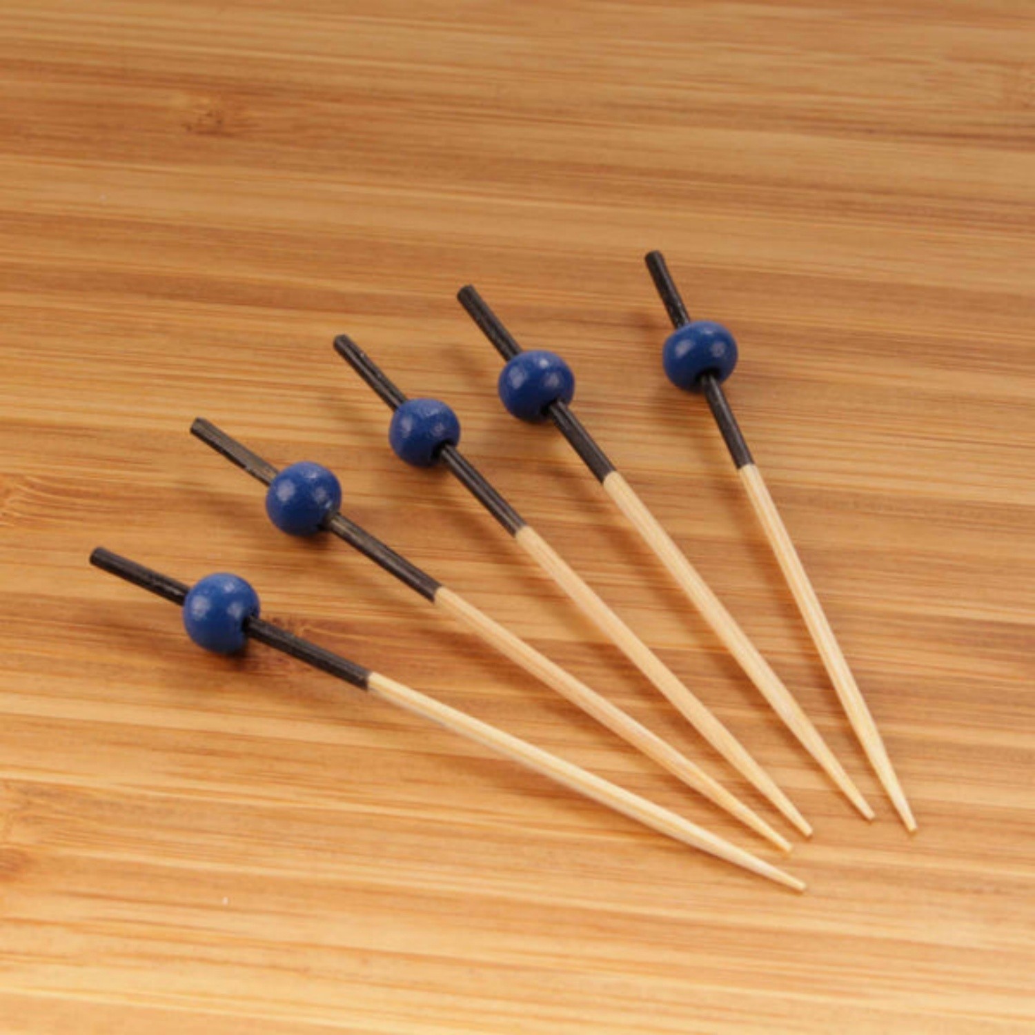 90/120mm Red beaded bamboo skewer