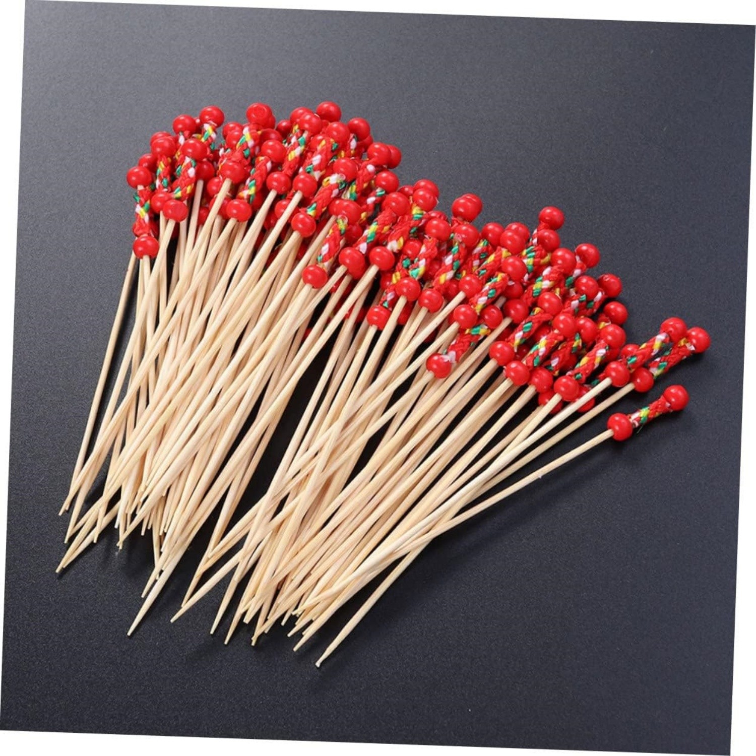 90/120mm Double beaded bamboo skewer