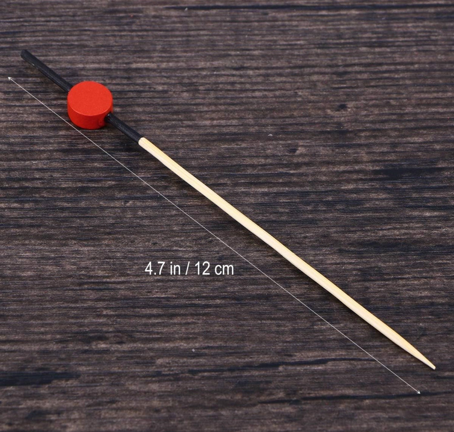 90/120mm Flat round beaded bamboo skewer