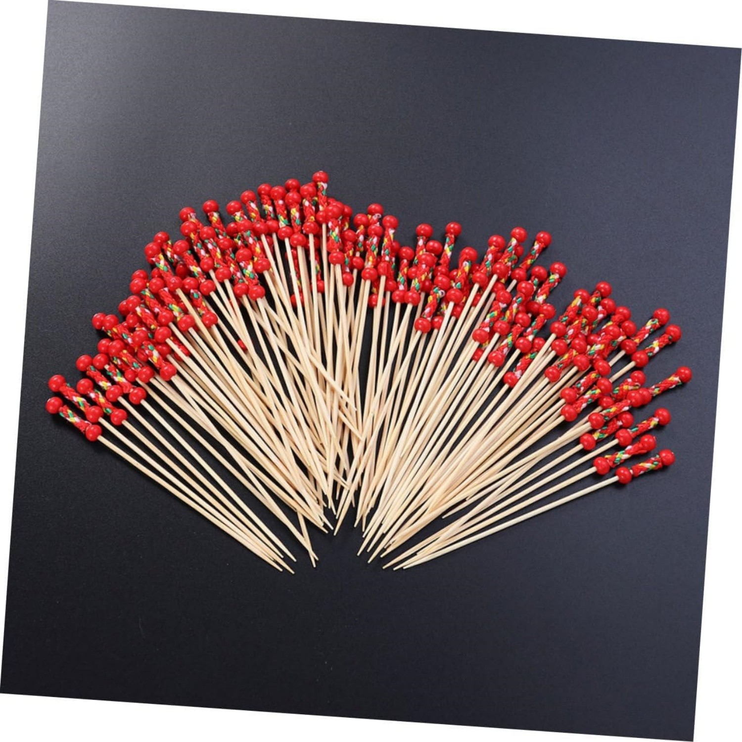 90/120mm Double beaded bamboo skewer
