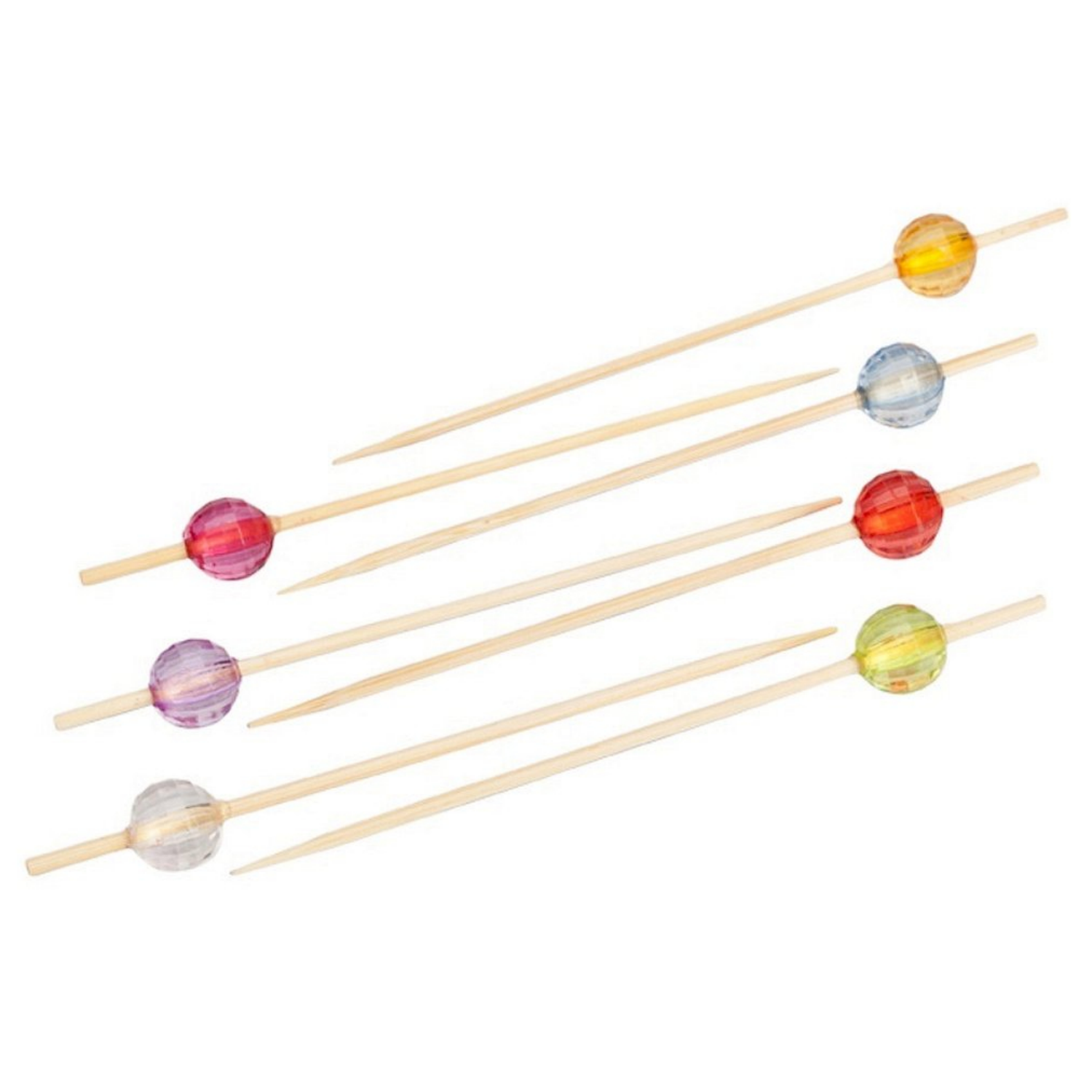 90/120mm Crystal beaded bamboo skewer
