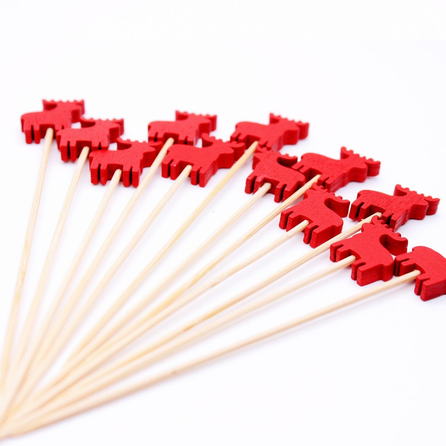 90/120mm Christmas beaded bamboo skewer