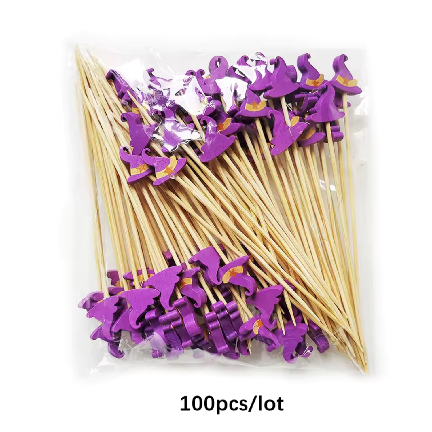 90/120mm Halloween beaded bamboo skewer