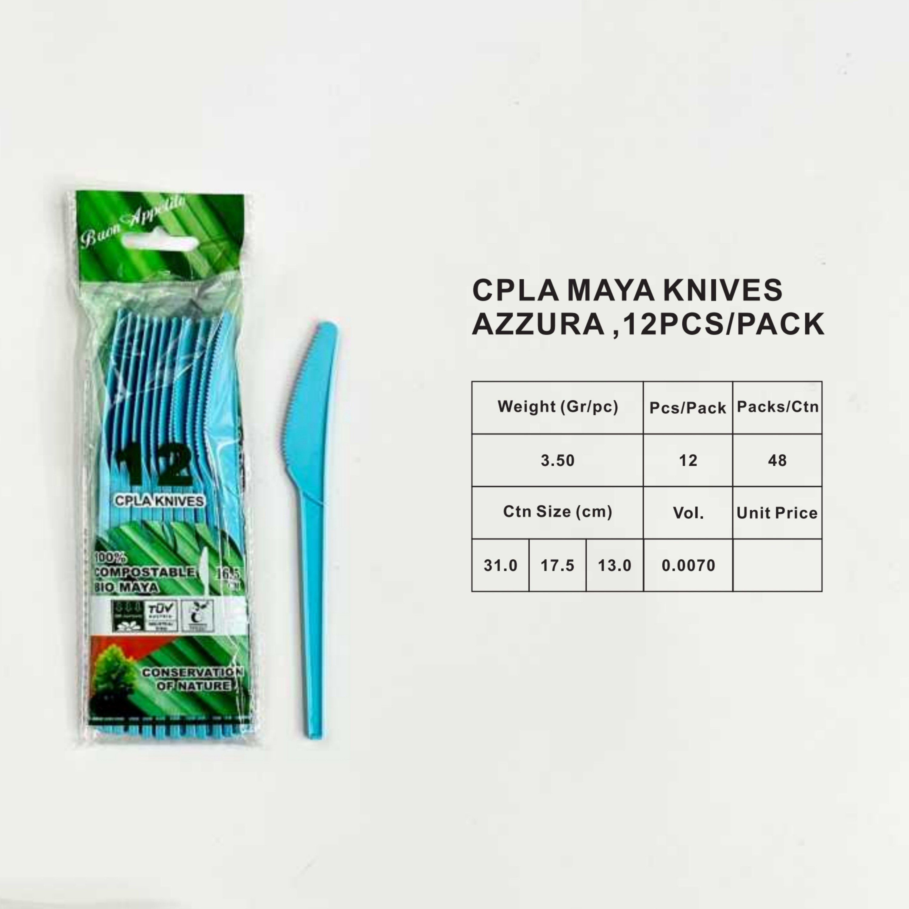 165/180mm CPLA knife