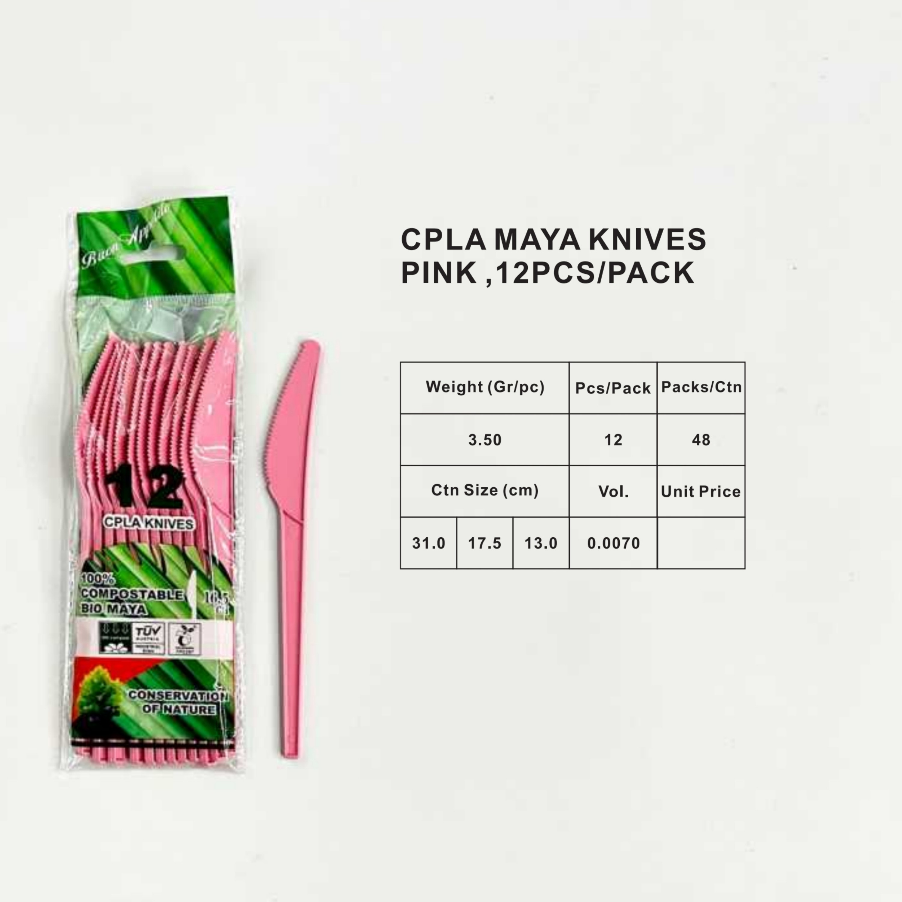 165/180mm CPLA knife