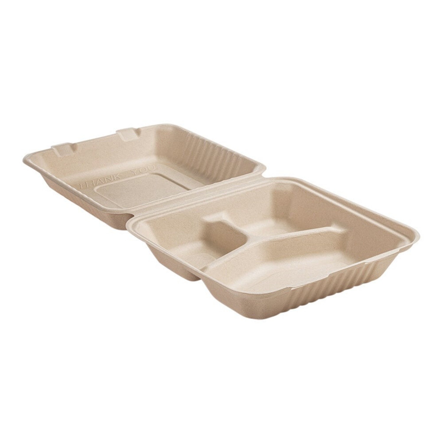Customized sizes Bagasse food container