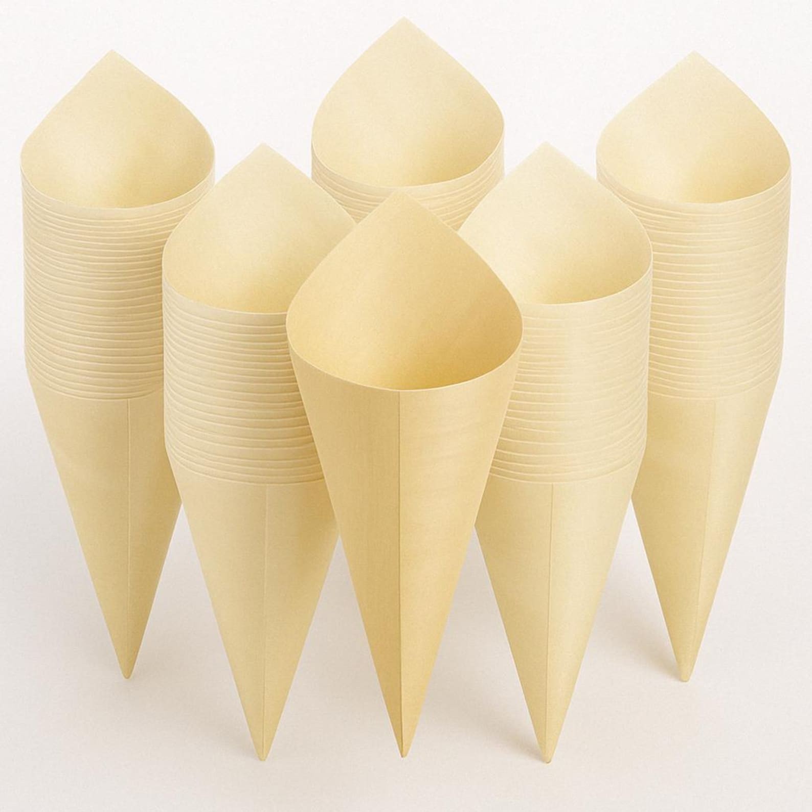 85/125/155/170/185/195/220/240 disposable wooden cone