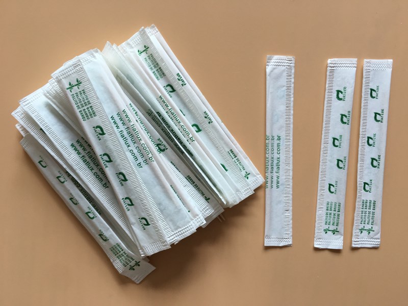 Customize paper wrapped 1.8*65mm bamboo toothpicks