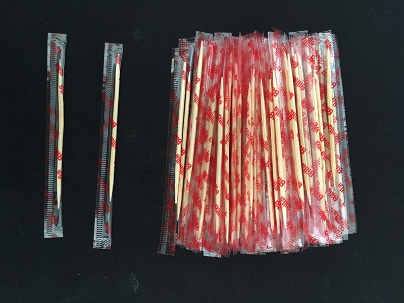 pp bag wrapped individual 2.0*65mm bamboo toothpicks