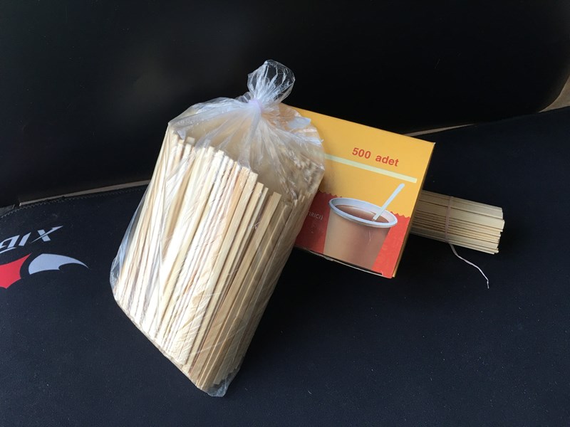 140mm square end bamboo stirrer