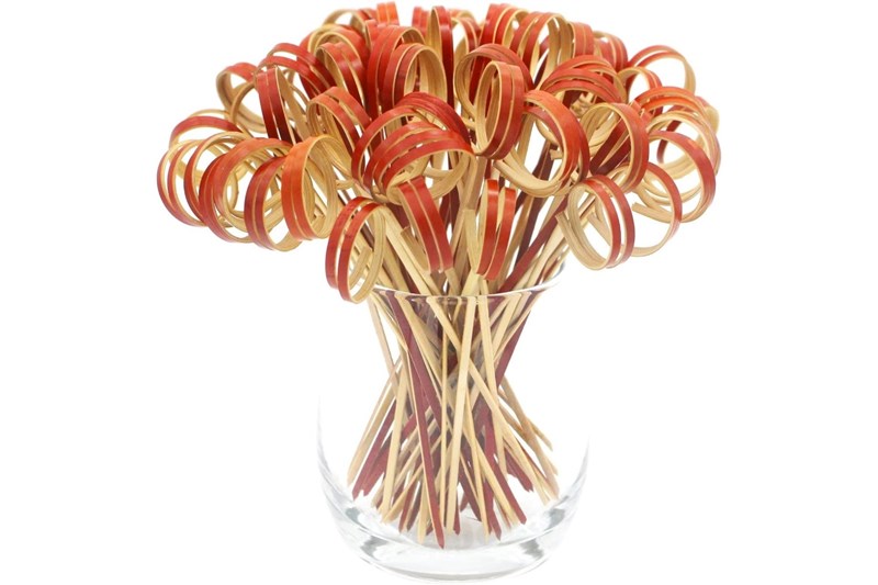 6/9/10/12/15/18cm Red bamboo ring stick