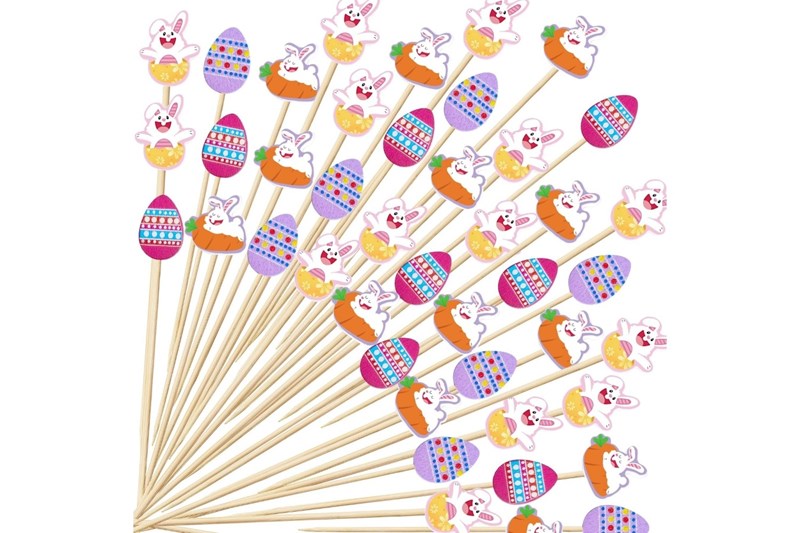 90/120mm Easter beaded bamboo skewer