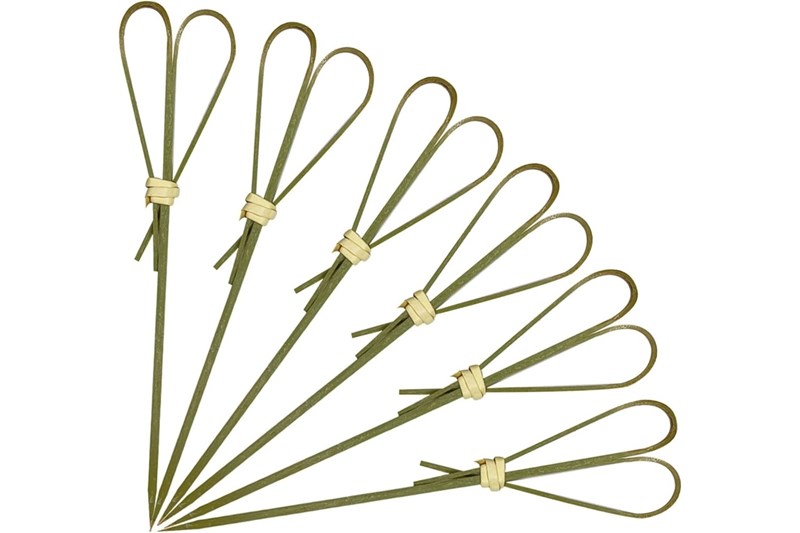 6/9/10/12/15/18cm Natural bamboo heart shape pick