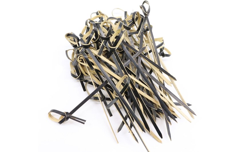 6/9/10/12/15/18cm Black bamboo knotted pick