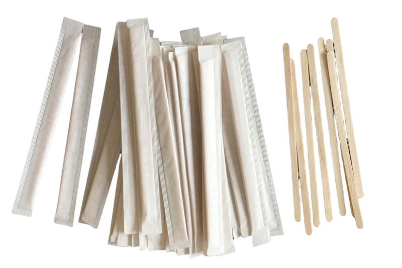 178*5*1.3mm round end individual pack wooden coffee stirrer 