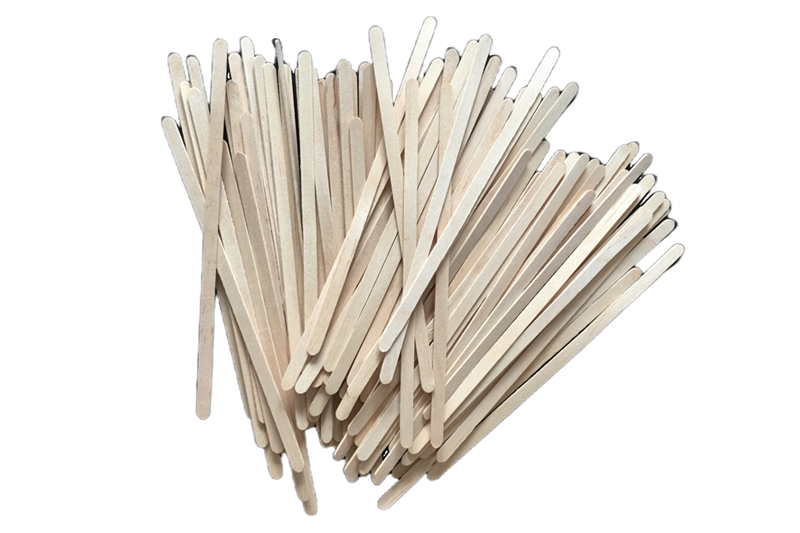 110*5*1mm round end wooden coffee stirrer