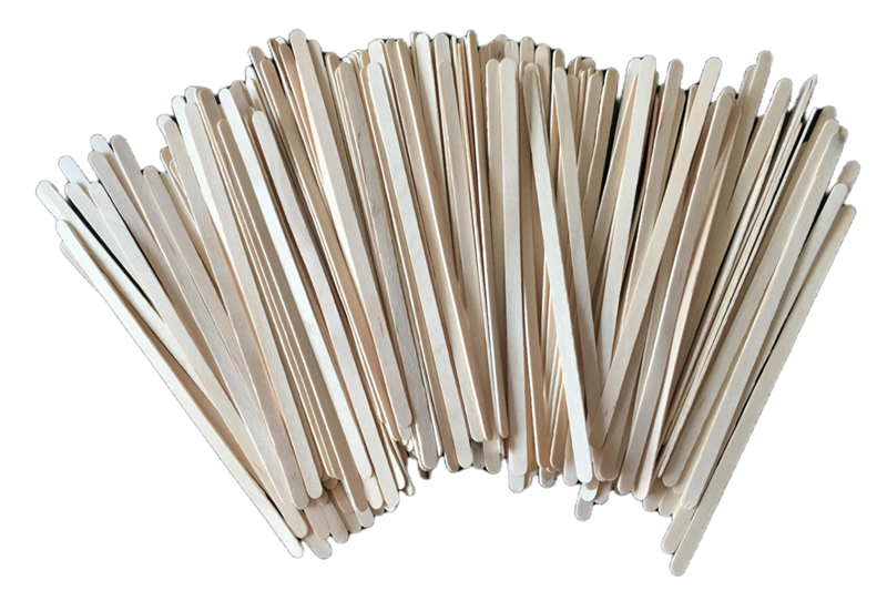 190*5*1.3mm round end wooden coffee stirrer