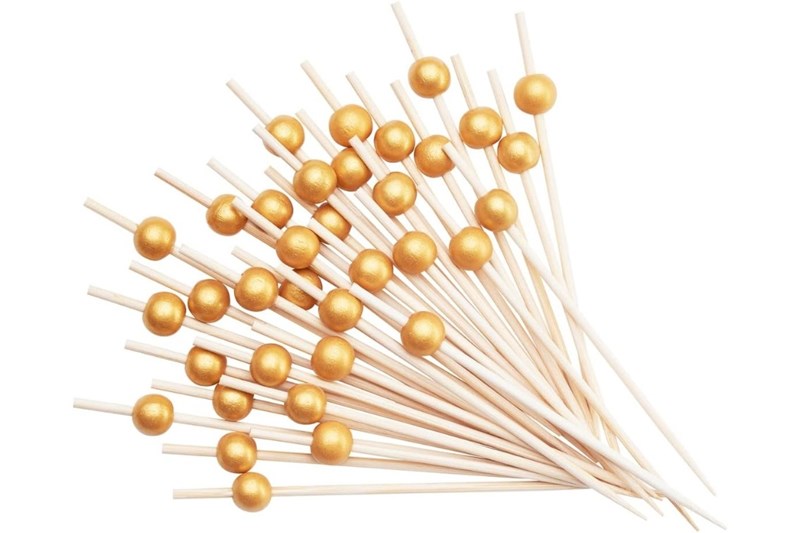 90/120mm Pearl beaded bamboo skewer