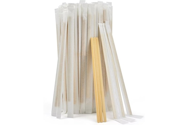 140*4.5*1.3mm round end individual pack bamboo coffee stirrer 